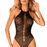 OBSESSIVE SENSUEEL ZWART KANT NET BODY MET STRIK