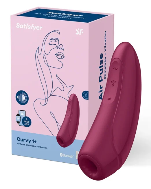 SATISFYER CURVY 1 ROSE RED MET BLUETOOTH EN APP