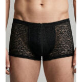 EROTISCHE HEREN RITS BOXER FLUWEEL LEOPARD MESH