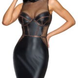 COTTELLI ELEGANTE PARTY JURK MET CORSAGE STIJL BIES